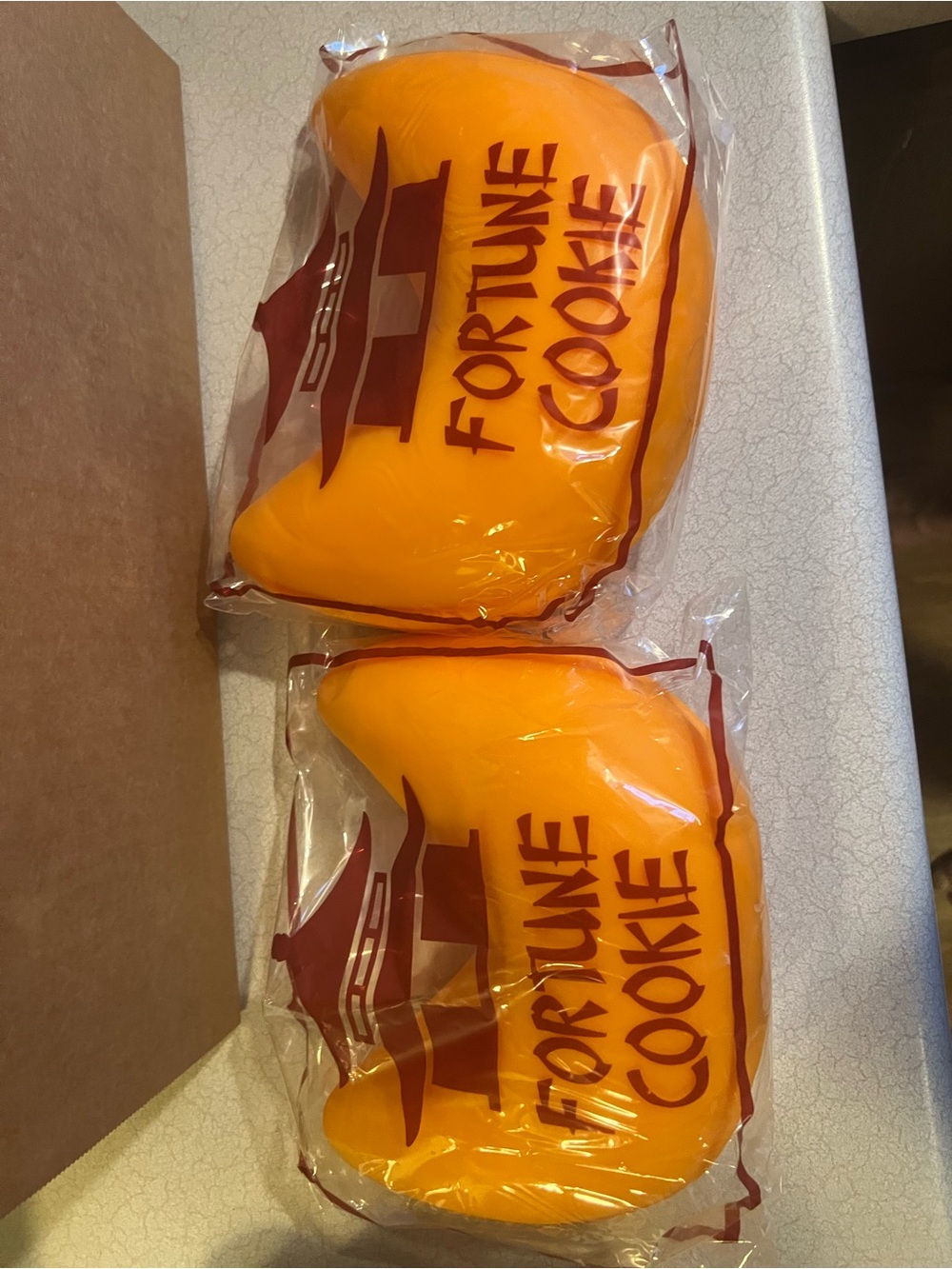 Lot of 2 fortune cookie squishy
